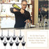 CHENGU 72 Set Pcs Liquor Spout Stainless Steel Bottle Pourers Tapered Liquor Pourers with Rubber Dust Caps Tapered