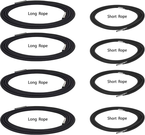 SunnyZoo Chair(Black-8Cords) Professional Replacement Cords for Zero Gravity Recliner Repair Tool for Lounge