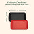Cuisinart CPK-200 Grilling Prep and Serve Trays, Large Black and Red 17 x 10.5