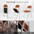 350 lbs Set 1, VINGLI Folding Chairs with Padded Seat & Backrest, Metal Frame, Durable Corduroy Fabric, Capacity