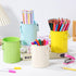 NUOBESTY 4pcs Mini Trash Can for Desk, Metal Wastebasket Tiny Waste Garbage Bin, Multifunctional Organizer
