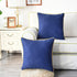 Pack 2 20 20 Inches CaliTime Throw Pillow Covers of Super Soft Faux Suede Gold Piping Edge Accent Cushion Cases