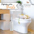 Sets Autumn Alley White Toilet Brush and Holder Bathroom Accessories, Bathroom Toilet Brush for Modern Bathroom Decor