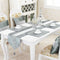 HeMiaor 33x180cm Diamante Strip and Tassels Table Runner with Sequin for Spring Wedding, Birthday, Baby Shower