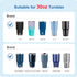 30oz Tumbler Lids - Replacement Lids for 30oz Yeti Tumbler, Ozark Trail and More, 2 Pack Spill Proof