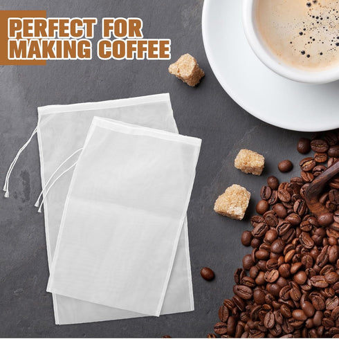 3 (48 Pack) Boao Nut Milk Bags - Reusable Food Strainer Bags with Fine Mesh Nylon Drawstring, Sizes