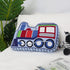 Quilted Train Shaped Pillow - Decorative Kids Pillow for Boys' Rooms