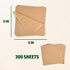 Zenlogy 5x5 Small Parchment Squares, 300 Sheets, Unbleached Non-stick Pre-cut Paper for Candy Wrappers & More