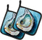 Caroline's Treasures MW1143PTHD Oyster Pair of Pot Holders, Kitchen Heat Resistant, 7 1/2 x 7 1/2