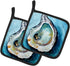 Caroline's Treasures MW1143PTHD Oyster Pair of Pot Holders, Kitchen Heat Resistant, 7 1/2 x 7 1/2