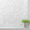 LEMON CLOUD Window Privacy Film - No-Adhesive Static Decorative Window Film, Frosted Stained Glass Vine Design