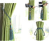 Wonderful Curtain Holdbacks Tiebacks - Set of 2 Light Blue Braided Buckle Fastener Accessories for Drapery