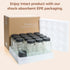 ComSaf 15Pcs 4oz Glass Spice Jars with Metal Lids, 93 Labels, Funnel, Grinder, Shaker Cap for Kitchen