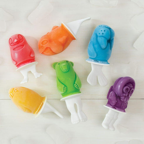 Zoku Polar Pop Molds, 5 Different Explorer Friends and Polar Explorer-Shaped Popsicle Molds in One Tray