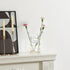 Glass Book Vase, Clear Book Vase for Flowers, Unique Flower Vase, Modern Book Shaped Vases for Bedroom, Living Room