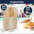 Yenmoz 200 PACK (9.05x4.72x1.97 Inch) Large Paper Bread Bags, Paper Bakery Bags Kraft Paper Bread Loaf Bags