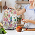 Floral Hummingbird Print Blender Covers for Kitchen, Anti-Fingerprint Polyester Dust Proof Covers