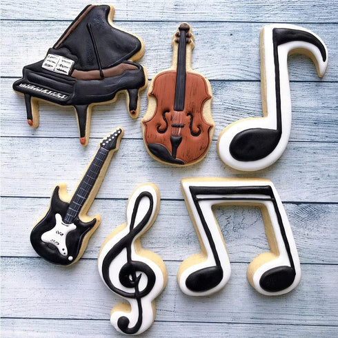 LILIAO Music Note Cookie Cutter - 3.2 x 4.2 inches Stainless Steel Music Biscuit Fondant Cutter
