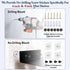 8 inch Small Metal Shelves for Wall, Self-Adhesive Floating Corner Shelves with Cable Clip, Wall Mounted, Renter