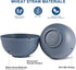 HOTEC Unbreakable Wheat Straw Cereal Bowls, Set of 8, 26oz Microwave & Dishwasher Safe Soup and Salad Bowls