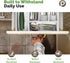 Silverware Drawer Organizer - Expandable Kitchen Utensil Tray for Flatware, 5-Slots, White