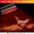 250W Chicken Coop Heater Lamp Winter Hanging Heat Lamp for Chickens Incubators Temperature Adjustable Chicken Brooder