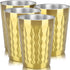 Beasea 15oz Stainless Steel Cups, 4 Pack Gold Double Wall Insulated Drinking Tumblers