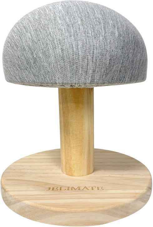 Mini Wooden Ironing Board, Portable Tabletop Ironing Pad with Wooden Round Base for Household, Sewing Craft, Dorm,