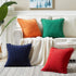 Fancy Homi Pack of 2 Corduroy Soft Decorative Throw Pillow Covers, Solid Square Cushion Case Set for Couch Sofa
