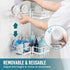 2 Pack, TAILI Corner-adaptive Suction Cup Shower Caddy Stainless Steel Rustproof Corner Shower Shelves, Drill-Free Wall