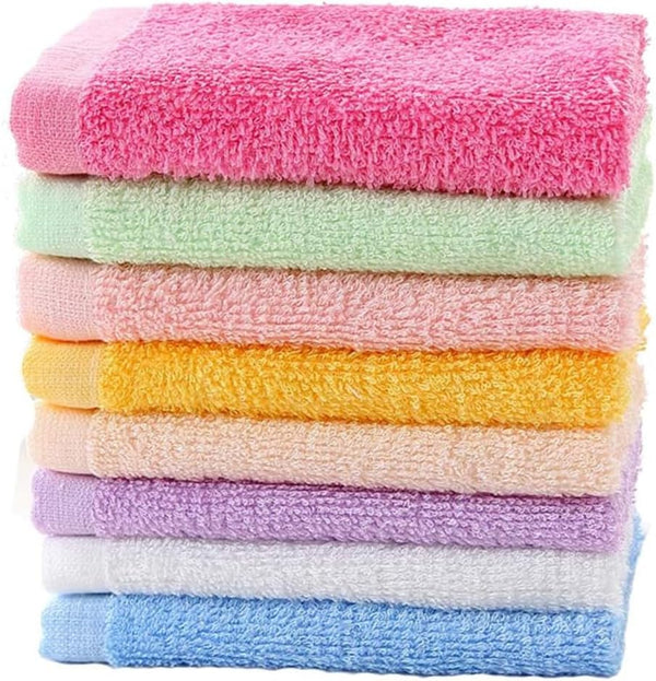 YiYaYo Luxury Baby Washcloth Towel Set 16 Pack for Children Baby Bathroom-Hotel-Spa-Kitchen Multi-Purpose