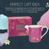 Sara Miller Chelsea Pink Creamer Pitcher by Portmeirion - 8oz Fine China Milk Jug with Gold Detailing