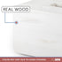 Ilyapa Wood Tissue Box Cover Rectangular, Rustic Farmhouse White Wooden Holder