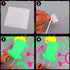 Skylety 42 Pcs Neon Photo Booth Props, Fully Assembled Colorful Fluorescent Paper for Birthday, Wedding, Halloween,