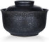 VanEnjoy Microwavable Ramen Bowl with Lid, 25 Oz Japanese Soup Bowl, Black Ceramic