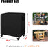 41.3" 24.4" 32.3" WOMACO Outdoor Dining Cart Cover, Waterproof Prep Table Cover for Movable Double Shelf Worktable