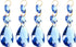 PATIKIL Clear Crystal Teardrop, 5 Pack 38mm Chandelier Prisms Parts Hanging Beads