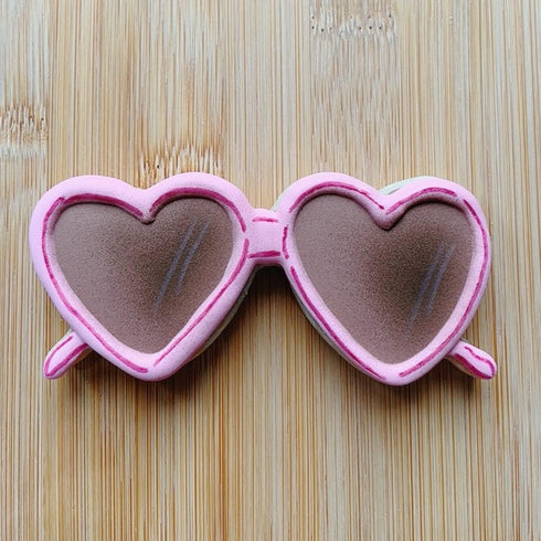 LILIAO Summer Beach Cookie Cutter Set - 6 Piece - Stainless Steel Sun, Flamingo Float, Popsicle, Heart Sunglasses,