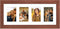 8x20 Picture Frame Display 4 opening 4X6 Picture Frame Collage,Multi Photo Frame