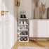 5-Tier Closet, 13 SEE SPRING Stackable Shoe Rack Organizer Plastic Shoe Storage Shelf for Entryway, Bedroom Holds Size