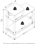 3-Tier Furinno Turn-N-Tube Side Table, Rectangle Sofa End Table with Open Shelf, Toolless Assembly Night Stand, Bedside