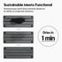 Instant Dry Sink Caddy Kitchen Sink Organizer, Quick Drying Stone Tray for Bathroom Countertop, Gray