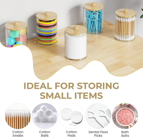 Counter Set 3 PARKMANI Bathroom Organizer, Bathrooms Toothbrush Holder with PCS Qtip Holder, Kids Electric Toothbrush