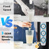 Milk Frother with Stand, Rechargeable Handheld Coffee Frother with 3 Stainless Whisks, Electric Whisk Drink Mixer