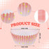 Funtery 300 Count Pink Cupcake Liners Pink Gold Bridal Shower Cupcake Wrappers Cupcake Wrappers Decorations Paper Cupcake Liners for Baking Baby Bridal Shower Wedding Birthday Tea Party Decorations by Funtery