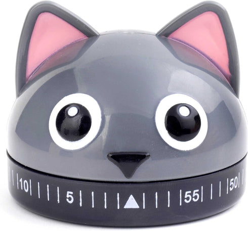 Kikkerland Cat Kitchen Timer - Grey