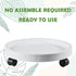 9.8 Inch Planter Caddies Rolling Saucer Caddy with Wheels, Heavy Duty Wheeled Stand for Potted Plant, Round Coaster