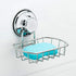 iPEGTOP 3in1 Suction Cup Shower Caddy Bath Wall Shelf + Soap Dish Holder, Rustproof Stainless Steel Bathroom Storage