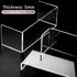 1 Set 3 12" 5 mm Large Acrylic Clear Display Risers, Sizes Rectangular Showcase Collectibles Display Shelf, Thick