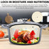 6QT Simmer TeamFar Enameled Cast Iron Dutch Oven, Nonstick Dutch Oven Pot with Lid & Dual Handles for Bread Baking